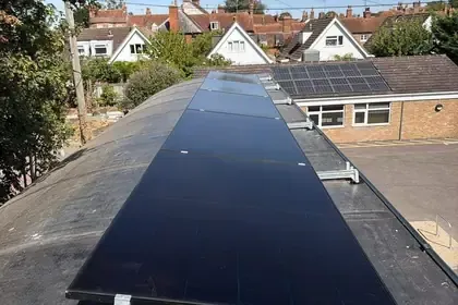 Flat-roof solar PV